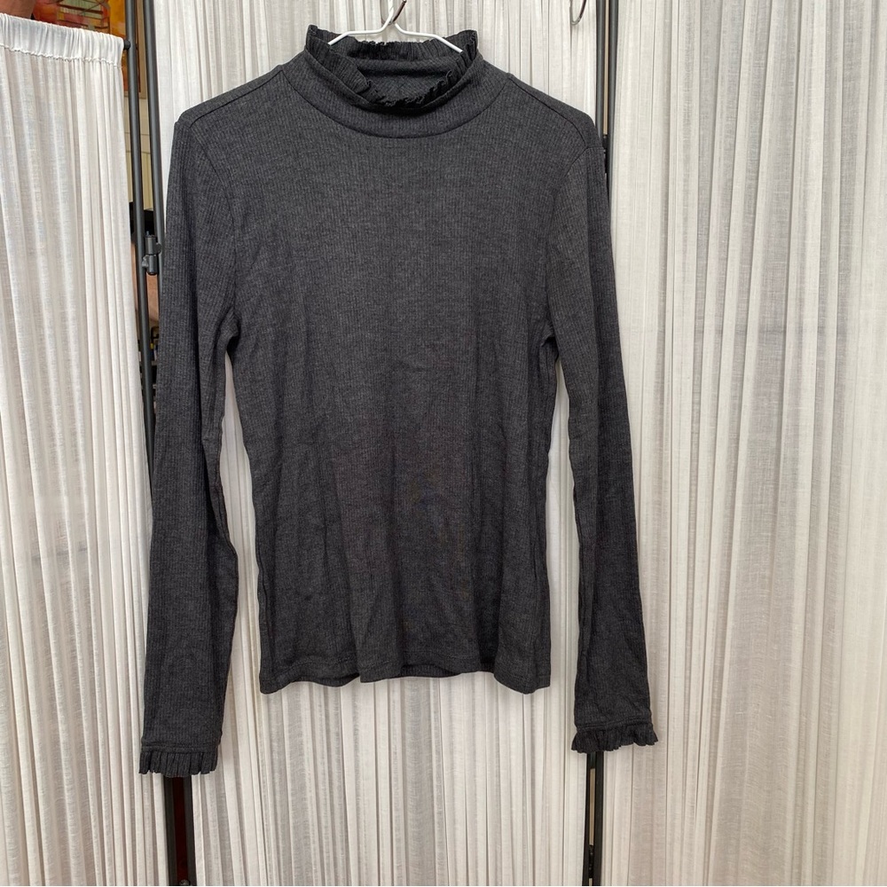 J. Crew Charcoal Long Sleeve Turtleneck